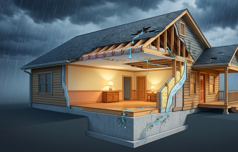 Roof-to-Foundation: How a Single Leak Can Damage Every Layer of Your Home