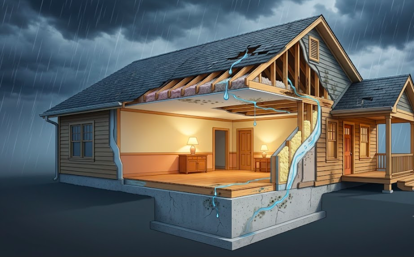 Roof-to-Foundation: How a Single Leak Can Damage Every Layer of Your Home